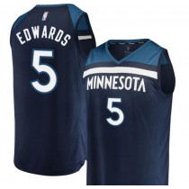 Men's Fanatics Branded Navy Minnesota Timberwolves Edwards Jersey - Icon Edition