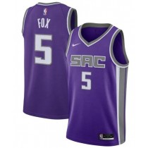 Mens Sacramento Kings De’Aaron Fox Icon Jersey Purple