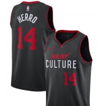 Miami heat #14 herro jerseys black