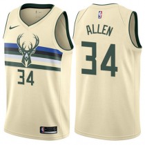 Ray Allen Bucks City Cream Alternate Jersey NBA Nike Cheap Sale