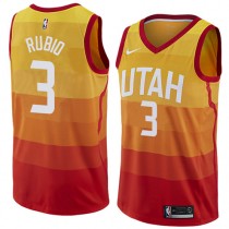 Ricky Rubio Utah Jazz City Edition Jersey Orange Cheap Sale