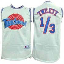 Space Jam Tune Squad 13 Tweety White Stitched Basketball Jersey