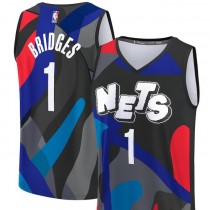 Unisex Brooklyn Nets Mikal Bridges Fanatics Branded Black 2023-24 Fast Break Jersey - City Edition