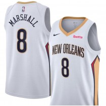 Unisex Nike Naji Marshall White New Orleans Pelicans Swingman Badge Player Jersey - Association Edition