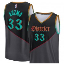 Unisex Washington Wizards Kyle Kuzma Fanatics Branded Black 2023 24 Fast Break Jersey - City Edition