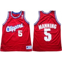 Wholesale Danny Manning Clippers Retro Red Away NBA Jersey