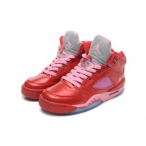 Cheap Womens Air Jordan 5 (V) Retro All Red Shoes Sale