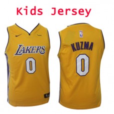 Nike NBA Kids Los Angeles Lakers #0 Kyle Kuzma Jersey Gold