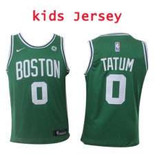 Nike NBA Kids Boston Celtics #0 Jayson Tatum Jersey Green