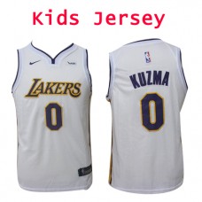 Nike NBA Kids Los Angeles Lakers #0 Kyle Kuzma Jersey White