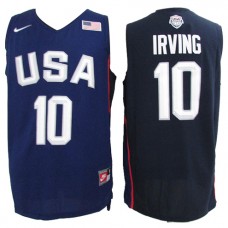 Nike USA 10 Kyrie Irving 2016 Dream Team Stitched NBA Jersey Navy Blue