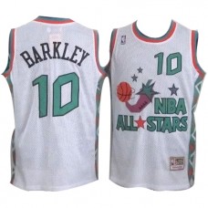 Nike NBA Phoenix Suns 10 Charles Barkley 1996 All Star Jersey White Throwback