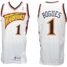 Muggsy Bogues Warriors Throwback Jersey White Cheap For Sale