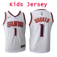 Nike NBA Kids Phoenix Suns #1 Devin Booker Jersey White