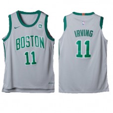 Nike NBA Boston Celtics 11 Kyrie Irving Jersey Grey City