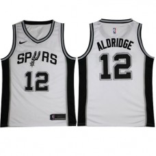 Nike NBA San Antonio Spurs 12 LaMarcus Aldridge Jersey White Swingman Association Edition