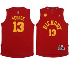 NBA Indiana Pacers 13 Paul George Throwback Jersey Red Swingman Hardwood Classics