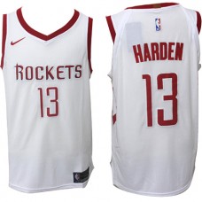 Nike NBA Houston Rockets 13 James Harden Jersey White Authentic