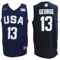 Nike USA 13 Paul George 2016 Dream Team Stitched NBA Jersey Navy Blue