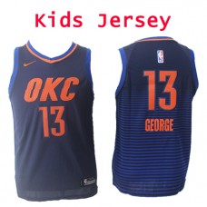 Nike NBA Kids Oklahoma City Thunder #13 Paul George Jersey Navy Blue