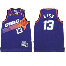NBA Phoenix Suns 13 Steve Nash Throwback Jersey Purple Hardwood Classics Soul Swingman