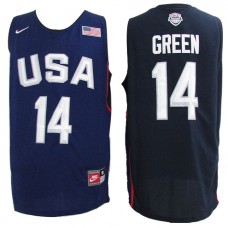 Nike USA 14 Draymond Green 2016 Dream Team Stitched NBA Jersey Navy Blue