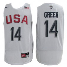Nike NBA 2016 Olympic Team USA 14 Draymond Green Jersey White Stitched