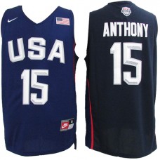 Nike USA 15 Carmelo Anthony 2016 Dream Team Stitched NBA Jersey Navy Blue