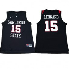 Nike NCAA San Diego 15 Kawhi Leonard Jersey Black Hardwood Classics