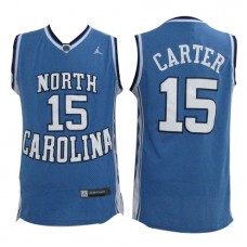 Nike NCAA North Carolina 15 Vince Carter Jersey Blue Hardwood Classics