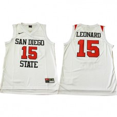Nike NCAA San Diego 15 Kawhi Leonard Jersey White Hardwood Classics