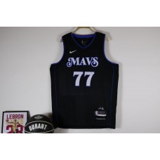 #77 Doncic Mavericks 23-24 city jersey (heat pressed)