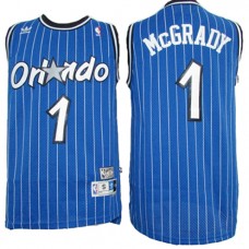 NBA Orlando Magic 1 Tracy McGrady Throwback Jersey Blue Swingman Hardwood Classics