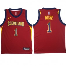 Nike NBA Cleveland Cavaliers 1 Derrick Rose Jersey Red Swingman