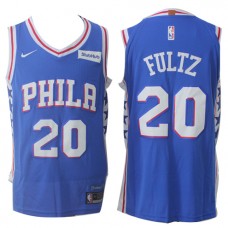 Nike NBA Philadelphia 76ers 20 Markelle Fultz Jersey Blue Authentic Association Edition