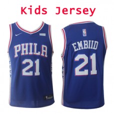 Nike NBA Kids Philadelphia 76ers #21 Joel Embiid Jersey Blue