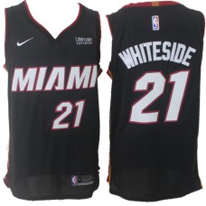 Nike NBA Miami Heat 21 Hassan Whiteside Jersey Black