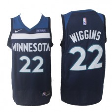 Nike NBA Minnesota Timberwolves 22 Andrew Wiggins Jersey Navy Blue Swingman Icon Edition