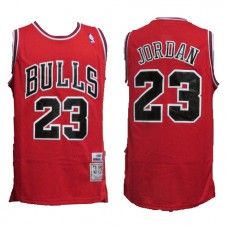NBA Chicago Bulls 23 Michael Jordan Throwback Jersey Hardwood Classics Red
