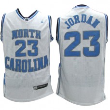 Nike NCAA North Carolina 23 Michael Jordan Jersey White Hardwood Classics
