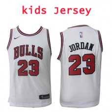 Nike NBA Kids Chicago Bulls #23 Michael Jordan Jersey White