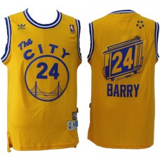 Rick Barry Warriors Throwback Cable Car Jersey Gold For Sale Cheap