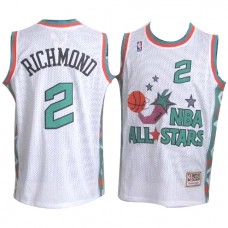 Nike NBA Sacramento Kings 2 Mitch Richmond 1996 All Star Jersey White Throwback