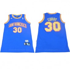 Old Warriors Jerseys Stephen Curry #30 NBA Blue Cheap Sale