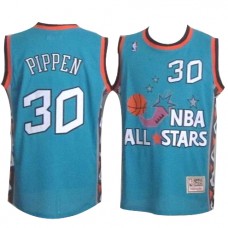 Nike NBA Chicago Bulls 30 Scottie Pippen 1996 All Star Jersey Green Throwback