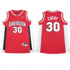 Nike NCAA Davidson 30 Stephen Curry Jersey Red Hardwood Classics