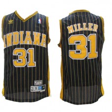 NBA Indiana Pacers 31 Reggie Miller Throwback Jersey Navy Blue Hardwood Classics Swingman