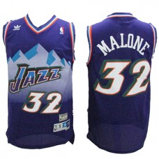 NBA Utah Jazz 32 Karl Malone Throwback Jersey Mountain Purple Swingman Hardwood Classics