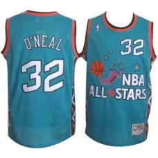 Nike NBA Orlando Magic 32 Shaquille O'Neal 1996 All Star Jersey Green Throwback