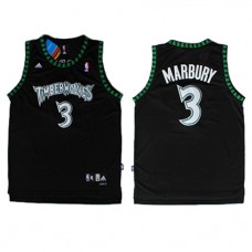 Cheap Stephon Marbury Timberwolves Throwback Black NBA Jersey